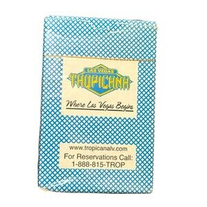 Vintage Where Las Vegas Begins Tropicana Casino Playing Cards